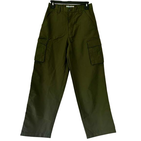 Cannon River blues Ripstop wide leg Cargo pants outdoor Gorpcore army green 2 - Picture 1 of 11